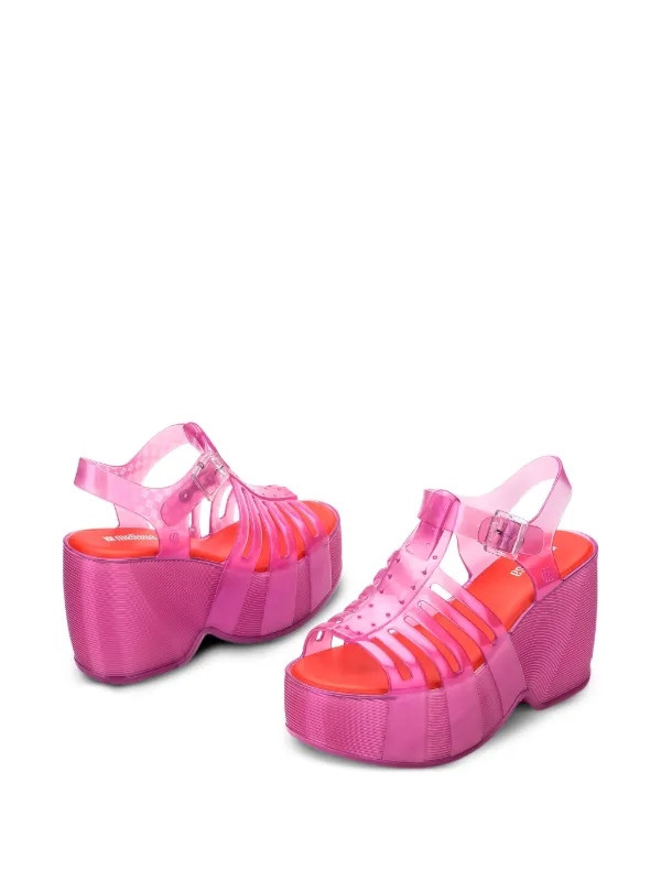 Melissa Platform Cage Sandals Pink FARFETCH ID
