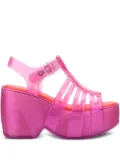 Melissa platform cage sandals - Pink