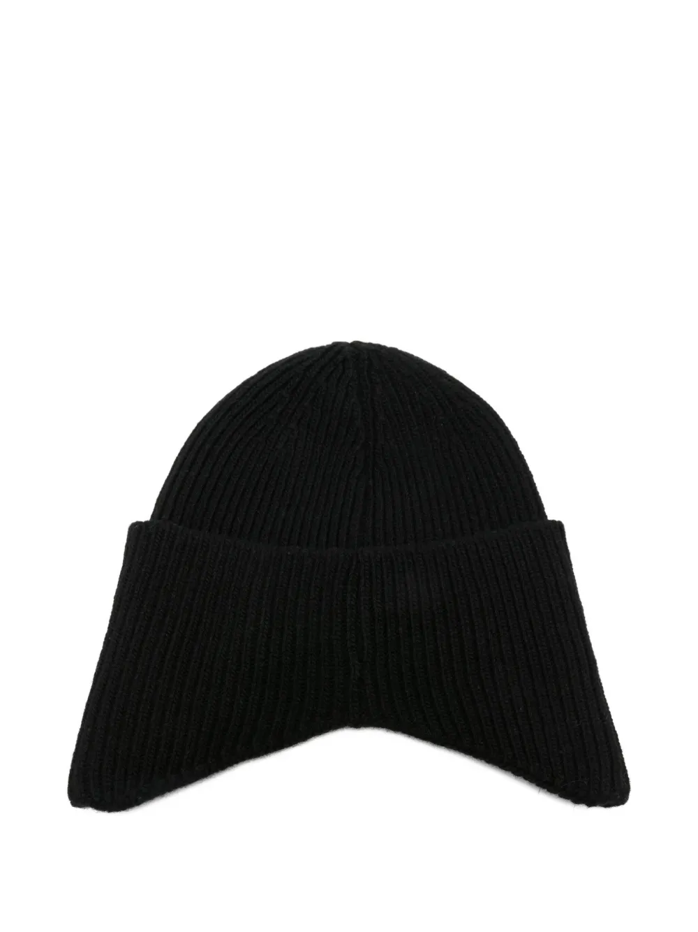 Isabel Benenato rib-knit beanie - Zwart