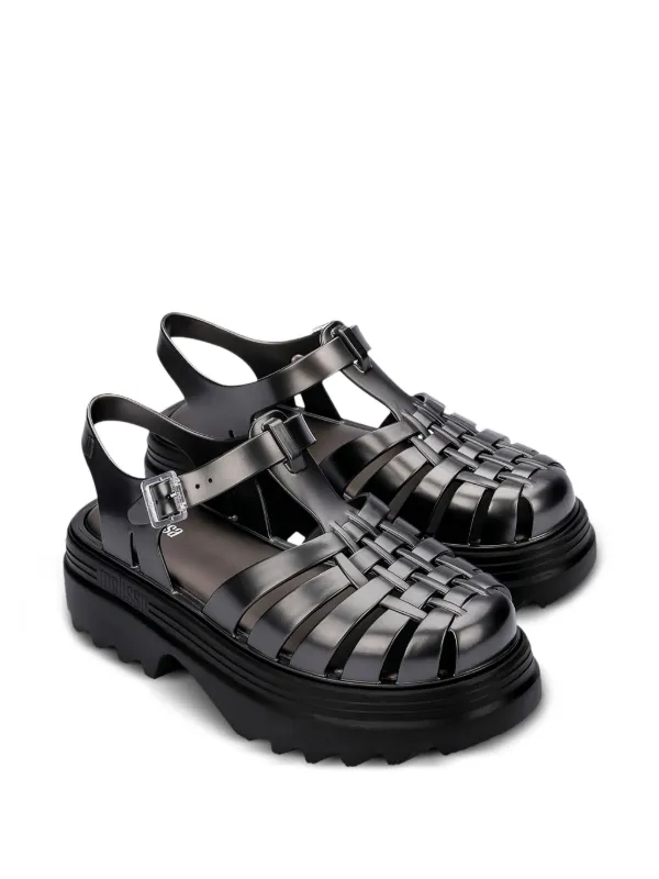 Melissa Platform Cage Sandals Black FARFETCH ID