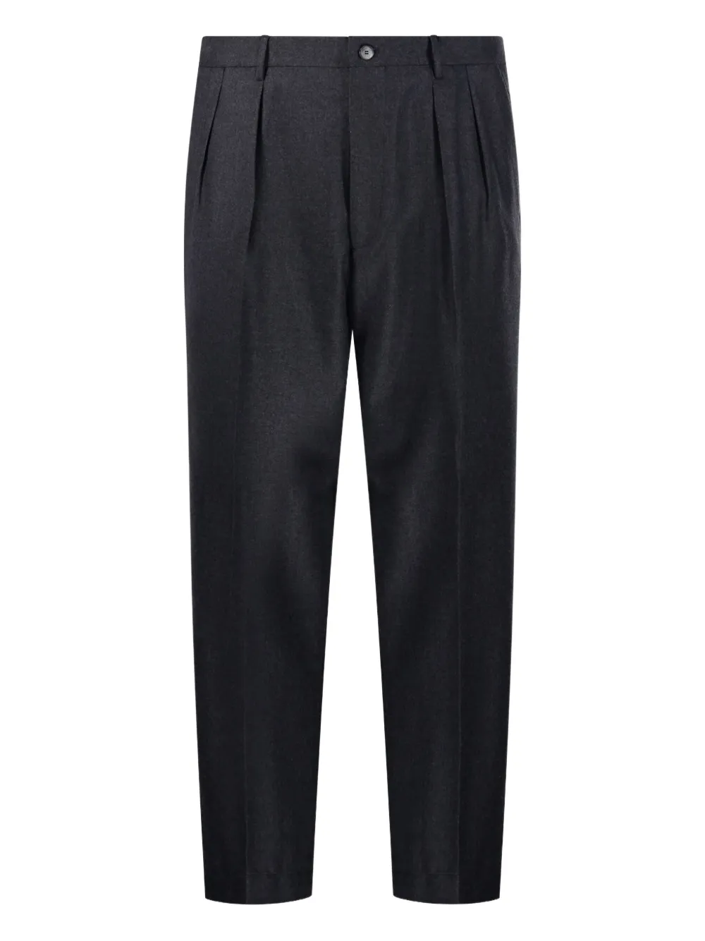 pleated tailored trousers