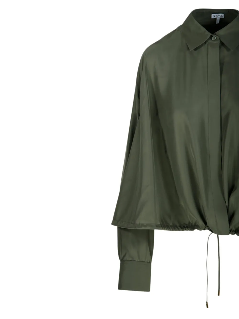  Loewe Drawstring-hem Shirt - Green 