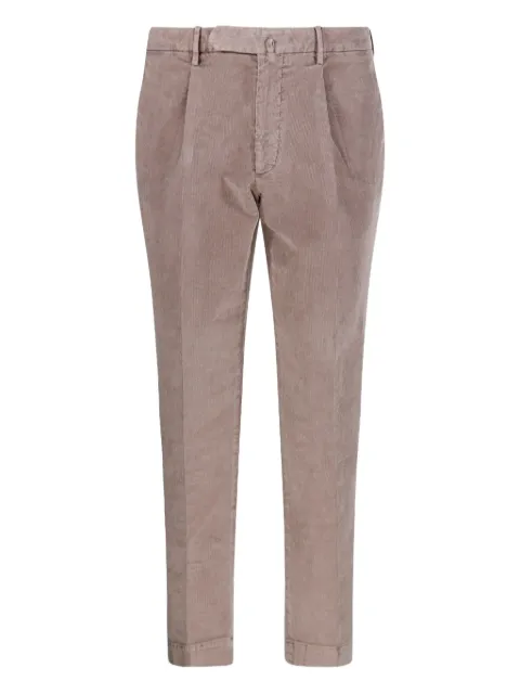 Santaniello pleated corduroy tailored trousers