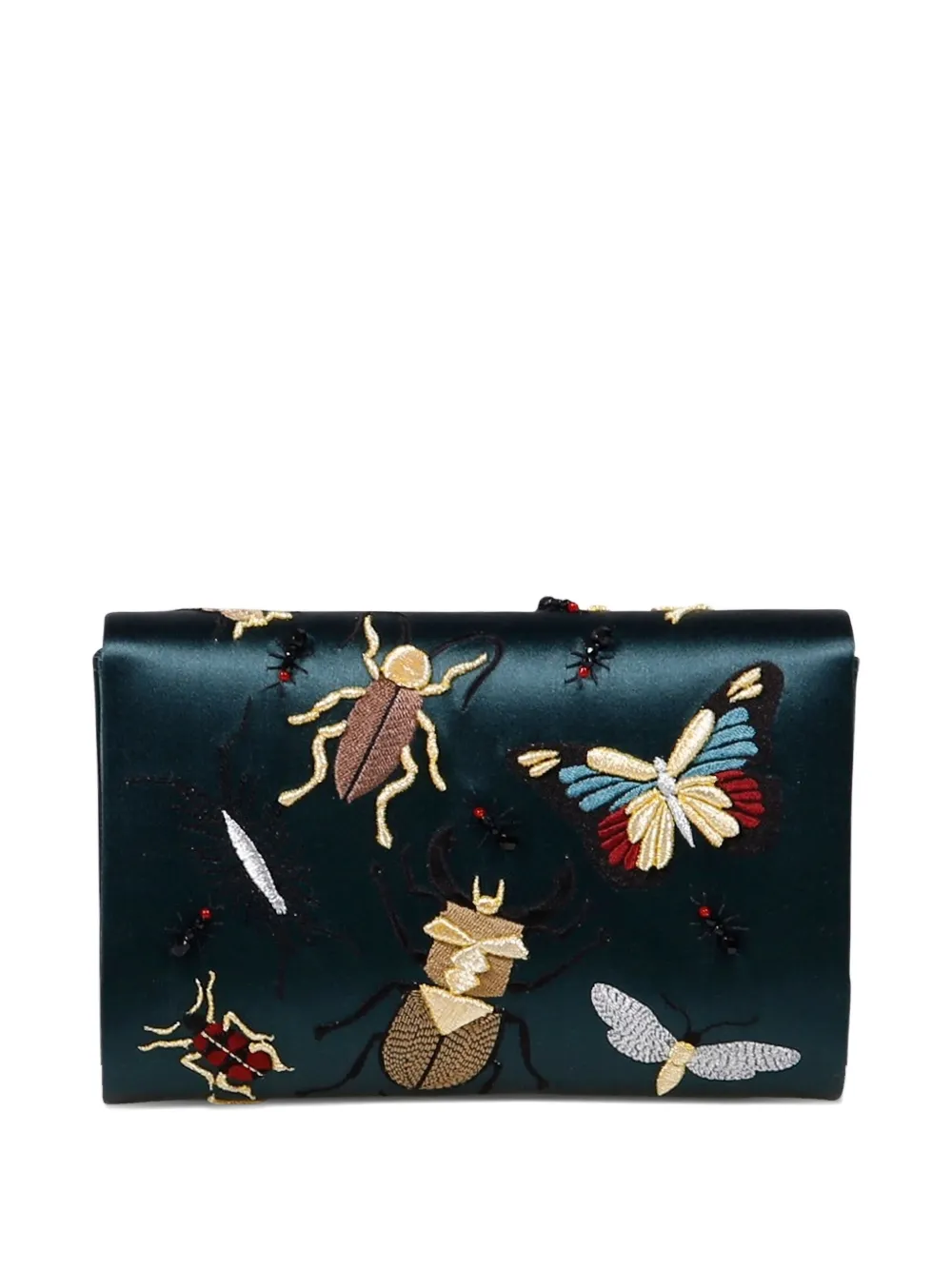 Amato Daniele Queen Embellished Cross-body Bag In Green