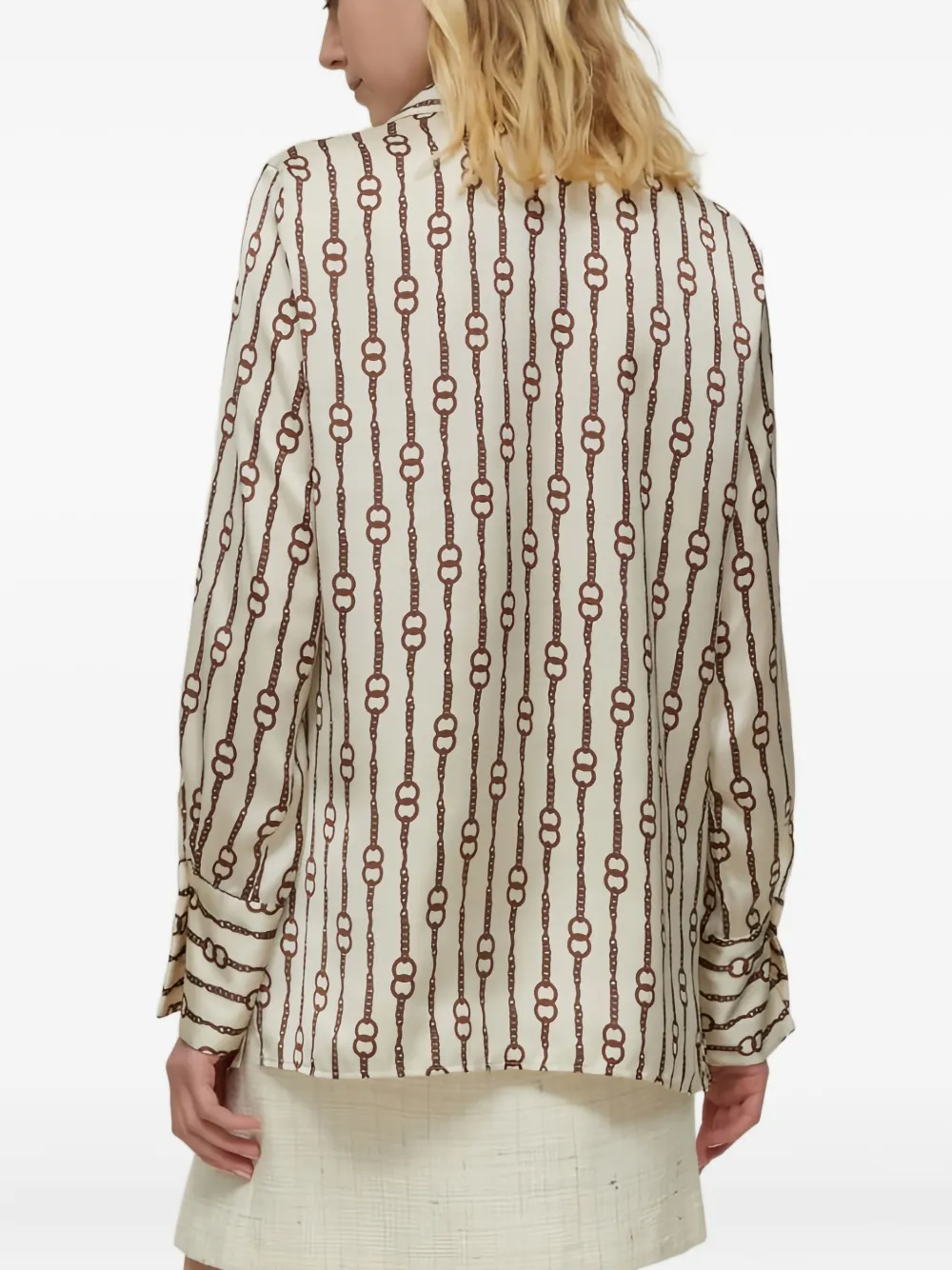 Pennyblack Chain-print Shirt In Neutral