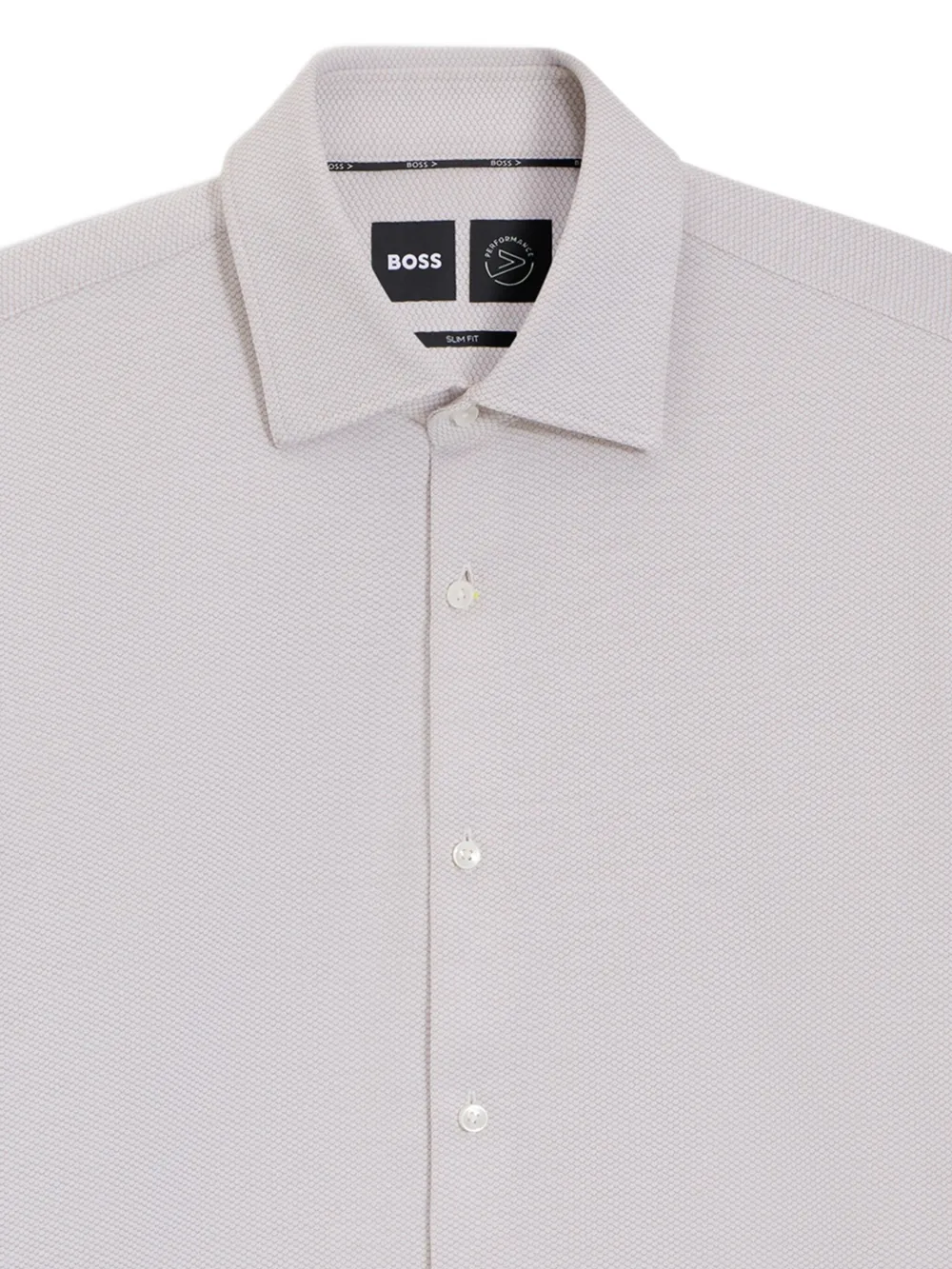 BOSS Overhemd met puntige kraag - Beige