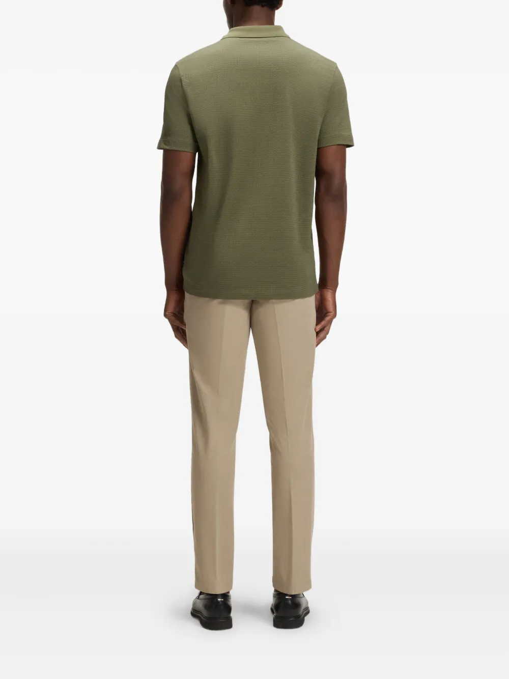 BOSS Broek met ritszak Beige