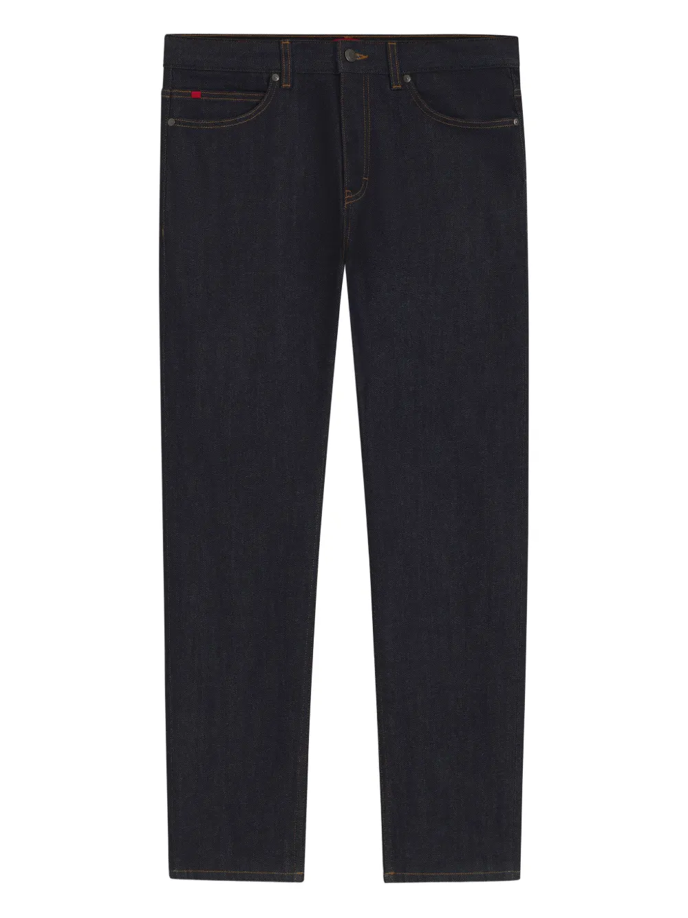 HUGO leather-patch jeans | Blue | Image 1