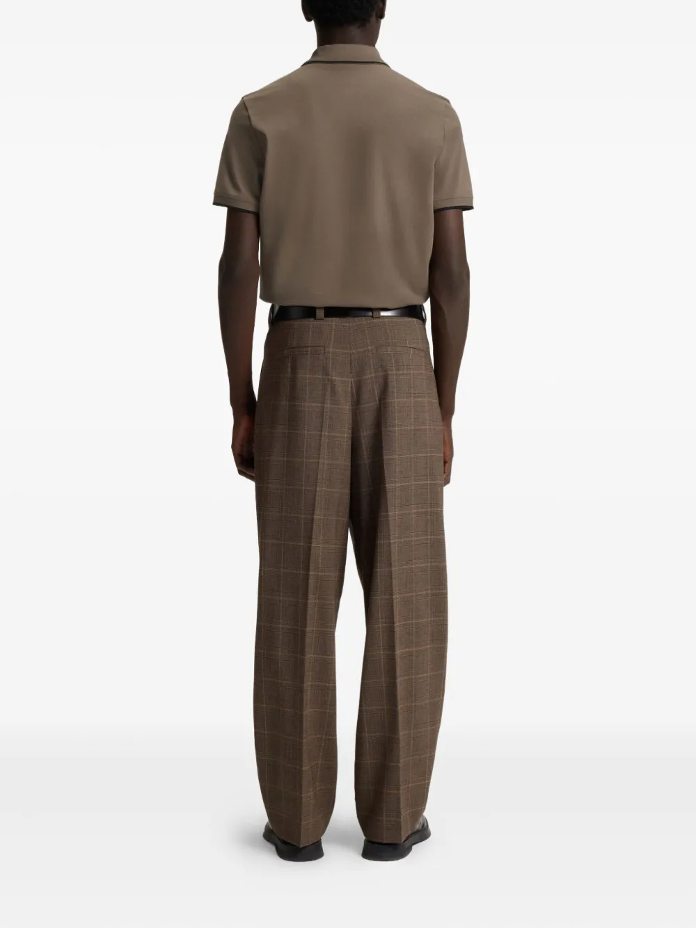 HUGO Katoenen poloshirt Bruin