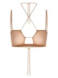 Maison Close cross-back bralette - Neutrals