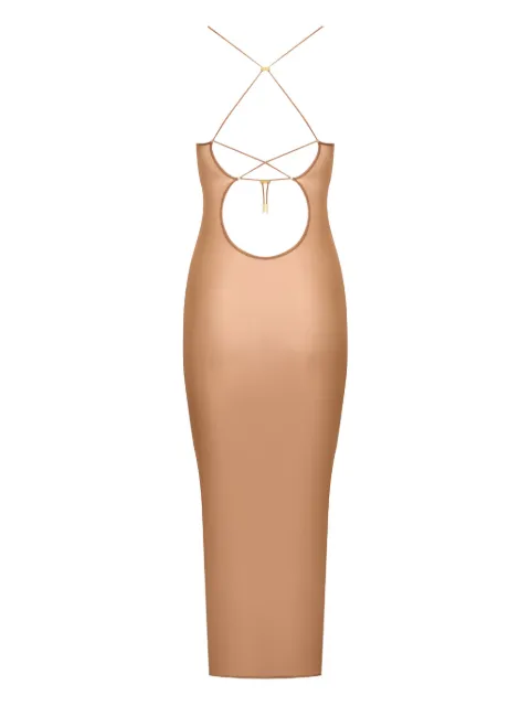 Maison Close French Kiss Light open-back midi dress