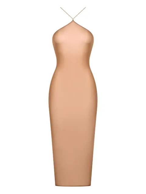 Maison Close robe mi-longue French Kiss Light à dos ouvert