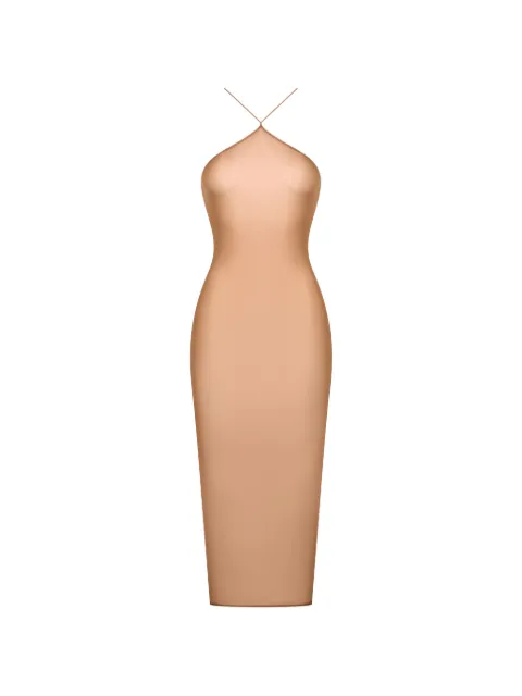 Maison Close French Kiss Light open-back midi dress