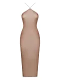 Maison Close French Kiss Light open-back midi dress - Brown