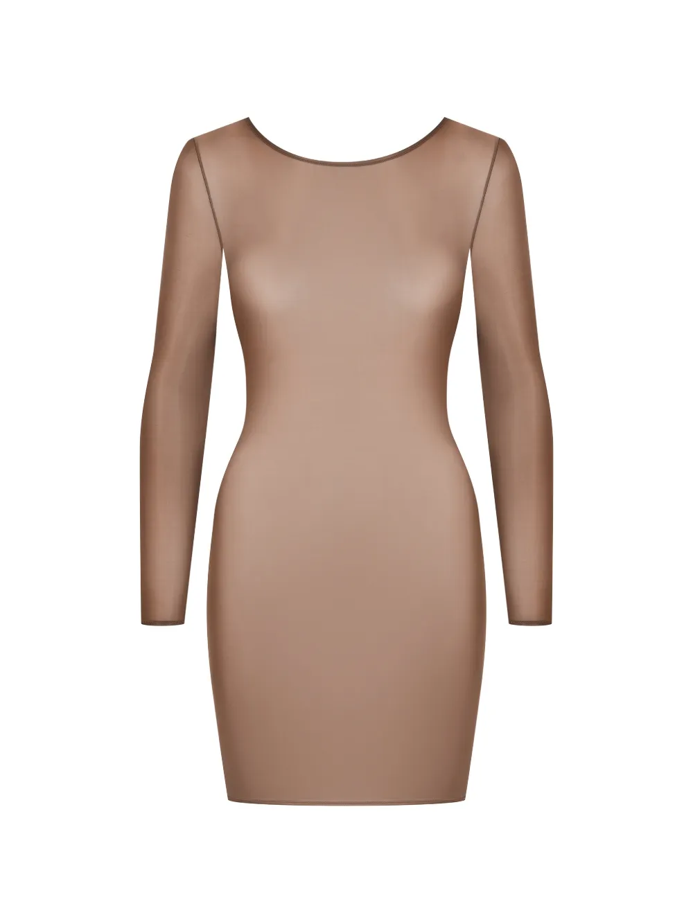 Maison Close French Kiss Light Kleid mit langen Ärmeln - Braun