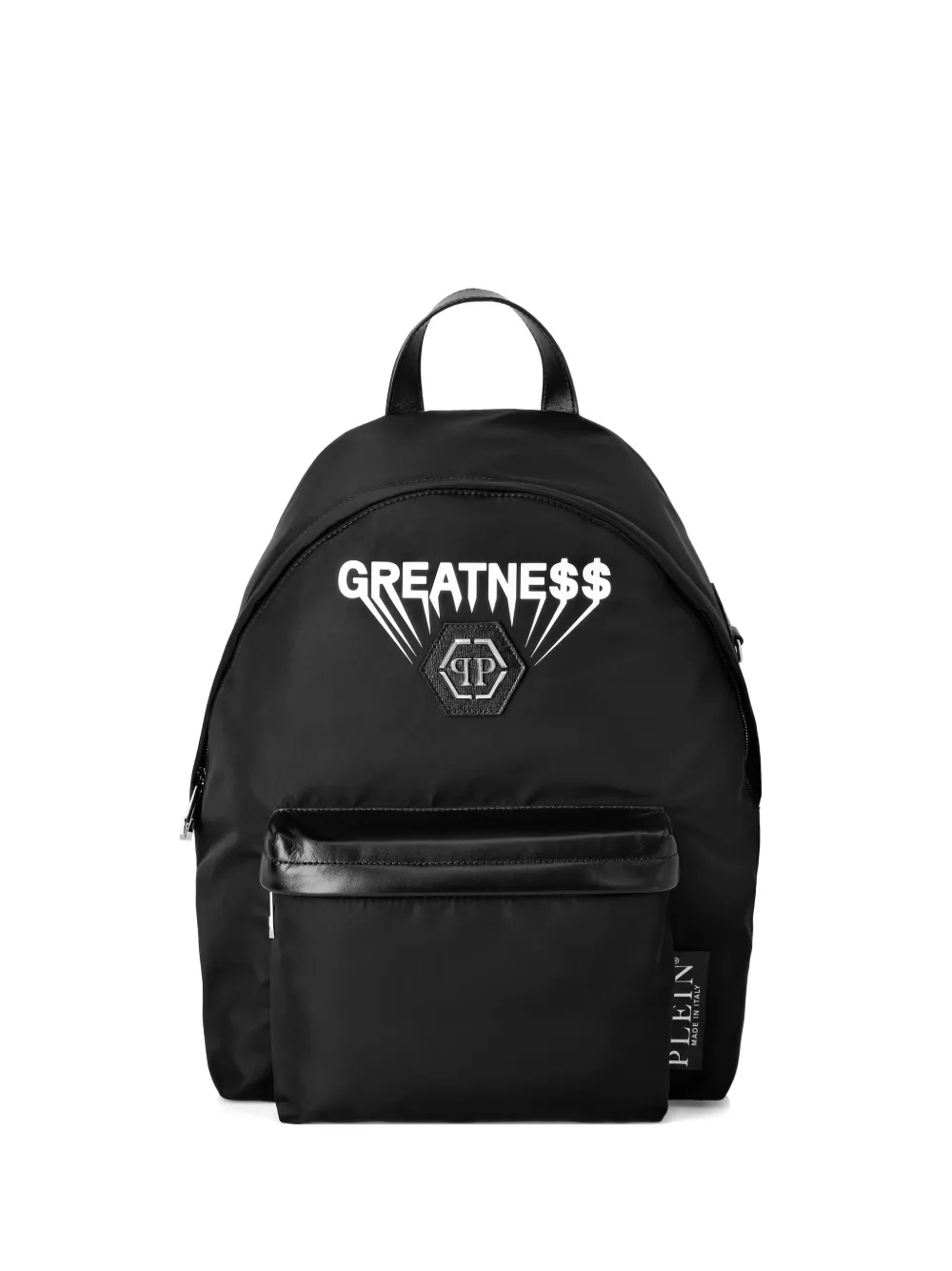 Philipp Plein greatness-print backpack | Black | Image 1