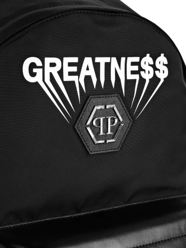 Philipp Plein プリント バックパック | ブラック | FARFETCH JP