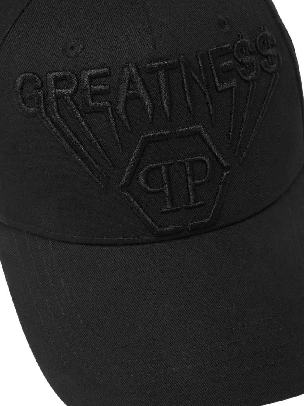  Philipp Plein Embroidered-logo Baseball Cap - Black 