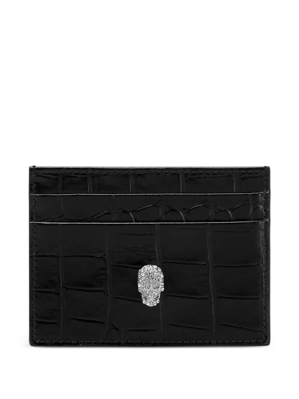 Philipp Plein スカル カードケース - ブラック Philipp Plein スカル カードケース - ブラック