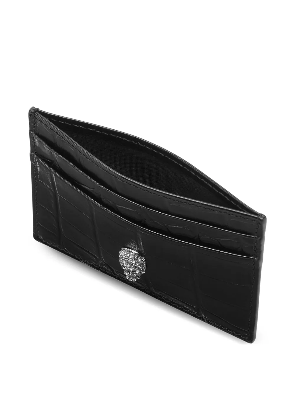 Philipp Plein Pasjeshouder met doodskop Zwart