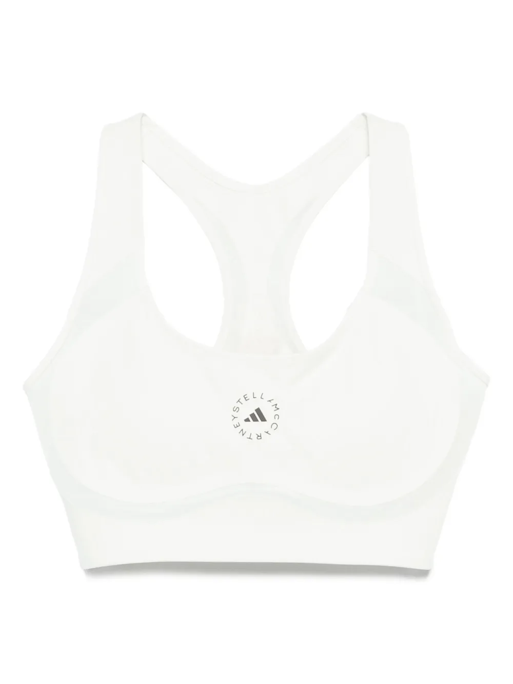 Adidas by Stella McCartney Sport-bh met logoprint Wit