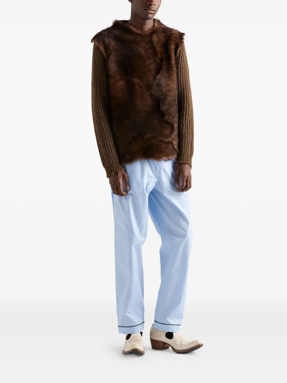 Prada Trainingsbroek met elastische tailleband - Blauw