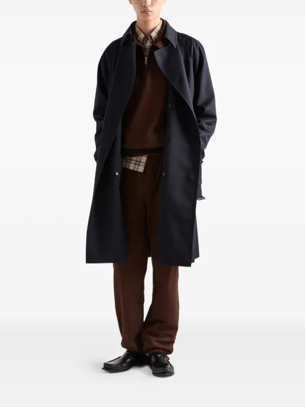 Prada ハーフジップ ポロシャツ | ブラウン | FARFETCH JP