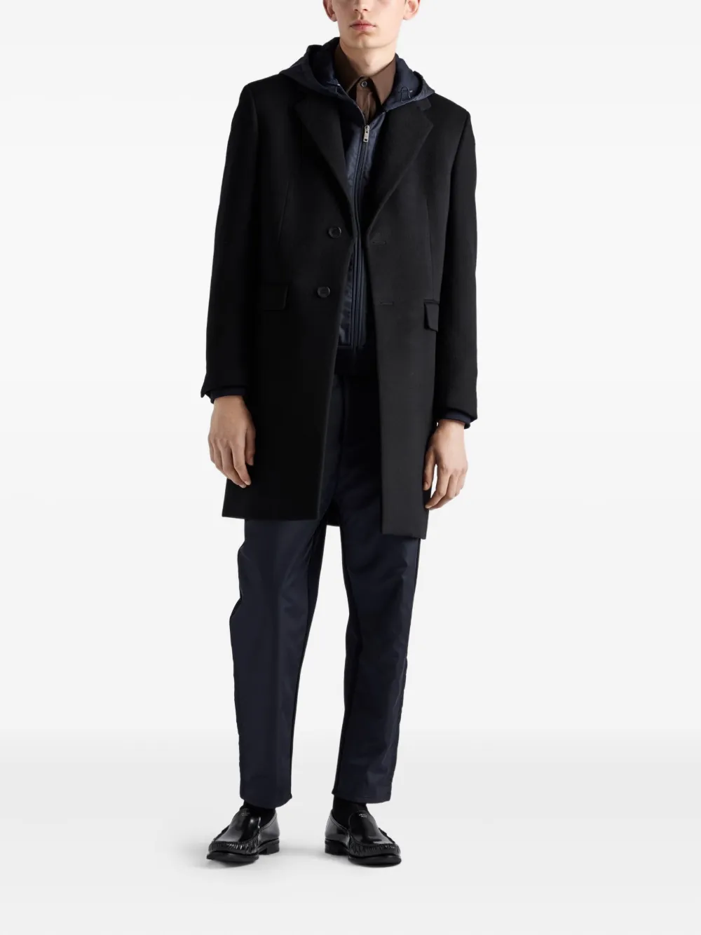 Prada Jack met capuchon Blauw