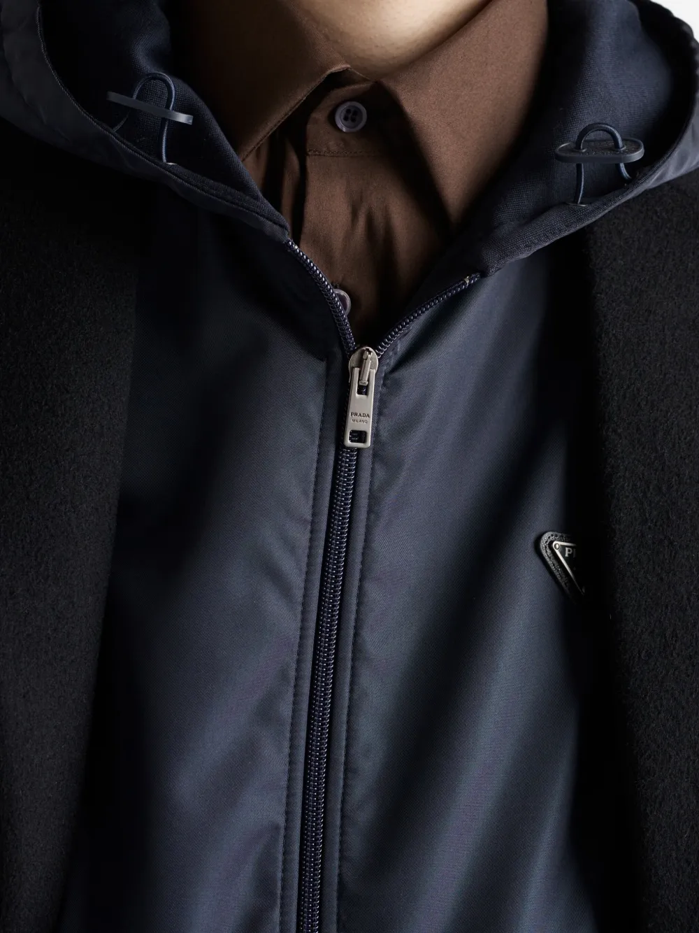 Prada Jack met capuchon Blauw