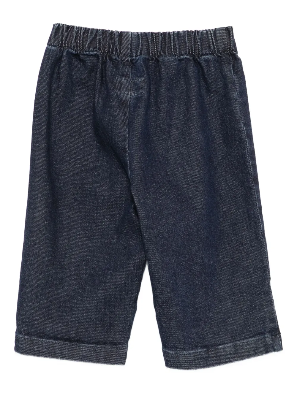 TEDDY & MINOU elastic-waist denim trousers Blauw