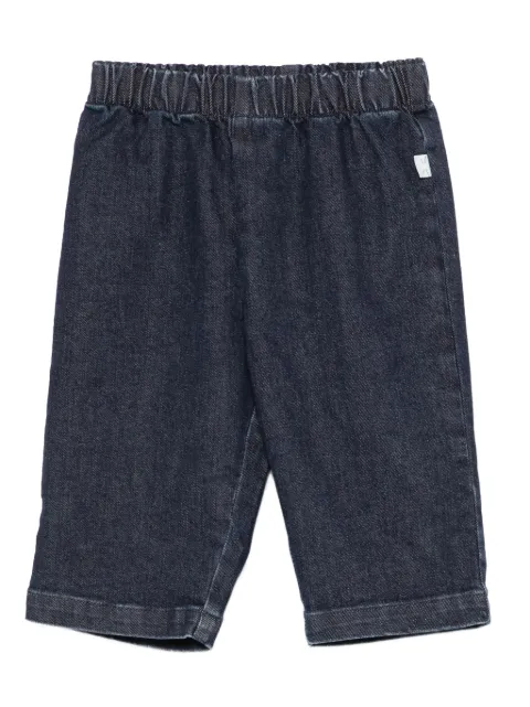 TEDDY & MINOU elastic-waist denim trousers