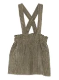 TEDDY & MINOU cross-strap skirt - Green