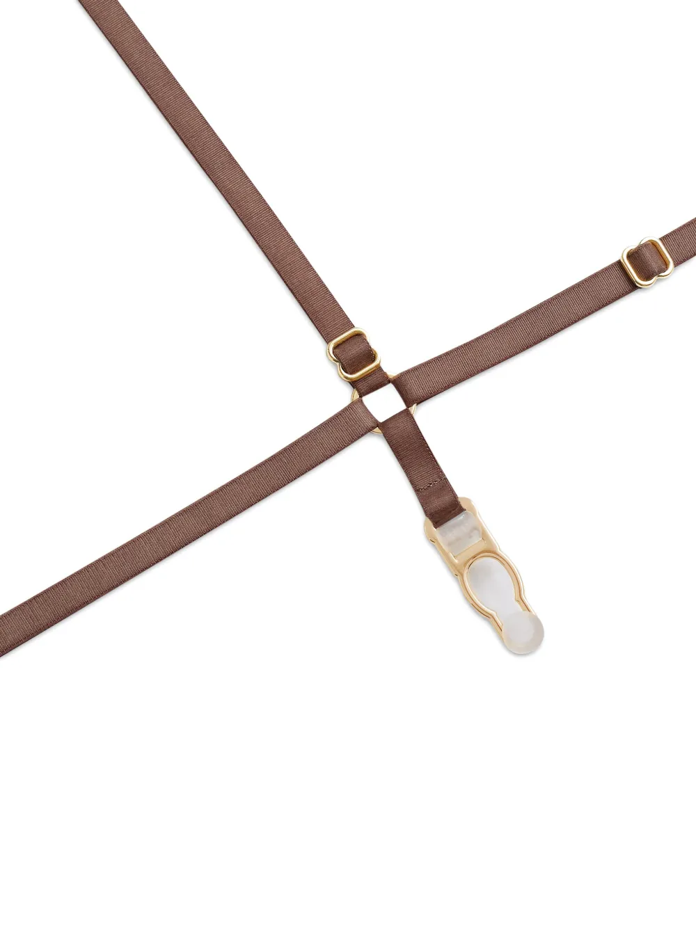 Maison Close French Kiss Light body met halternek Bruin