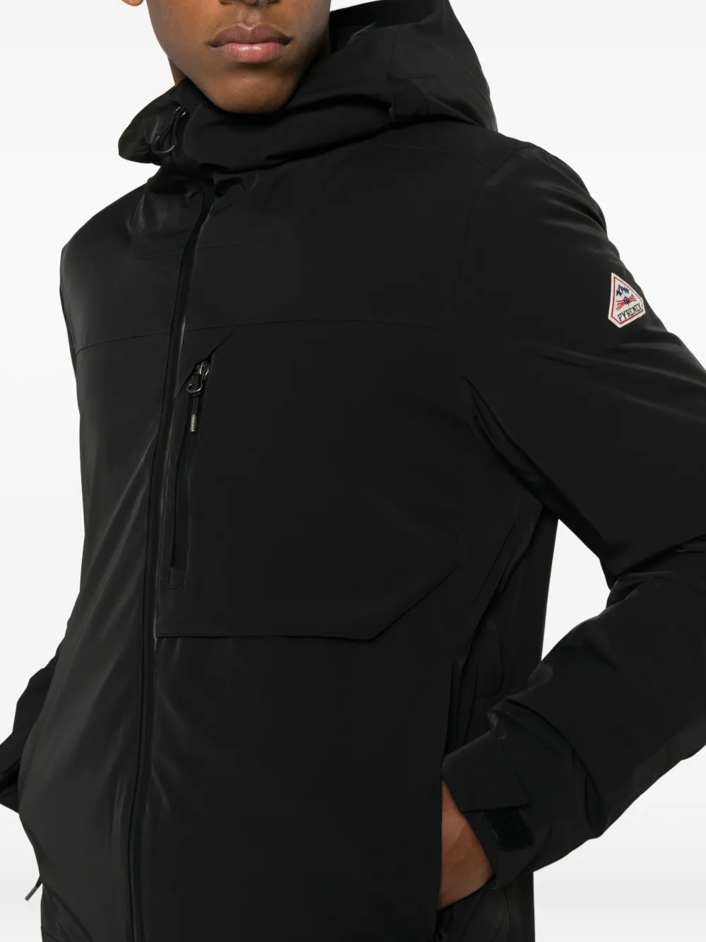 Pyrenex Gravity Hooded Ski Jacket In Black