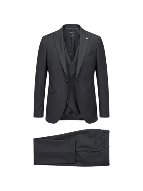 LUIGI BIANCHI MANTOVA peak-lapels three-piece suit