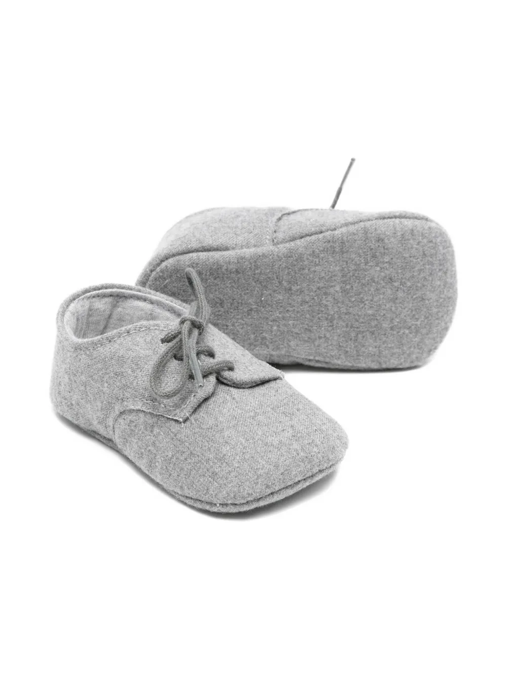 Il Gufo lace-up pre-walkers Grey