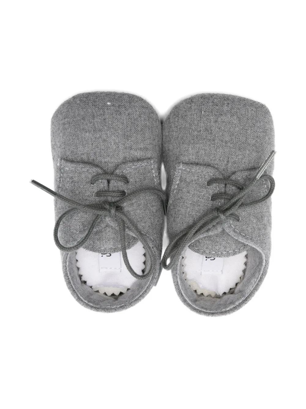 Il Gufo lace-up pre-walkers Grey