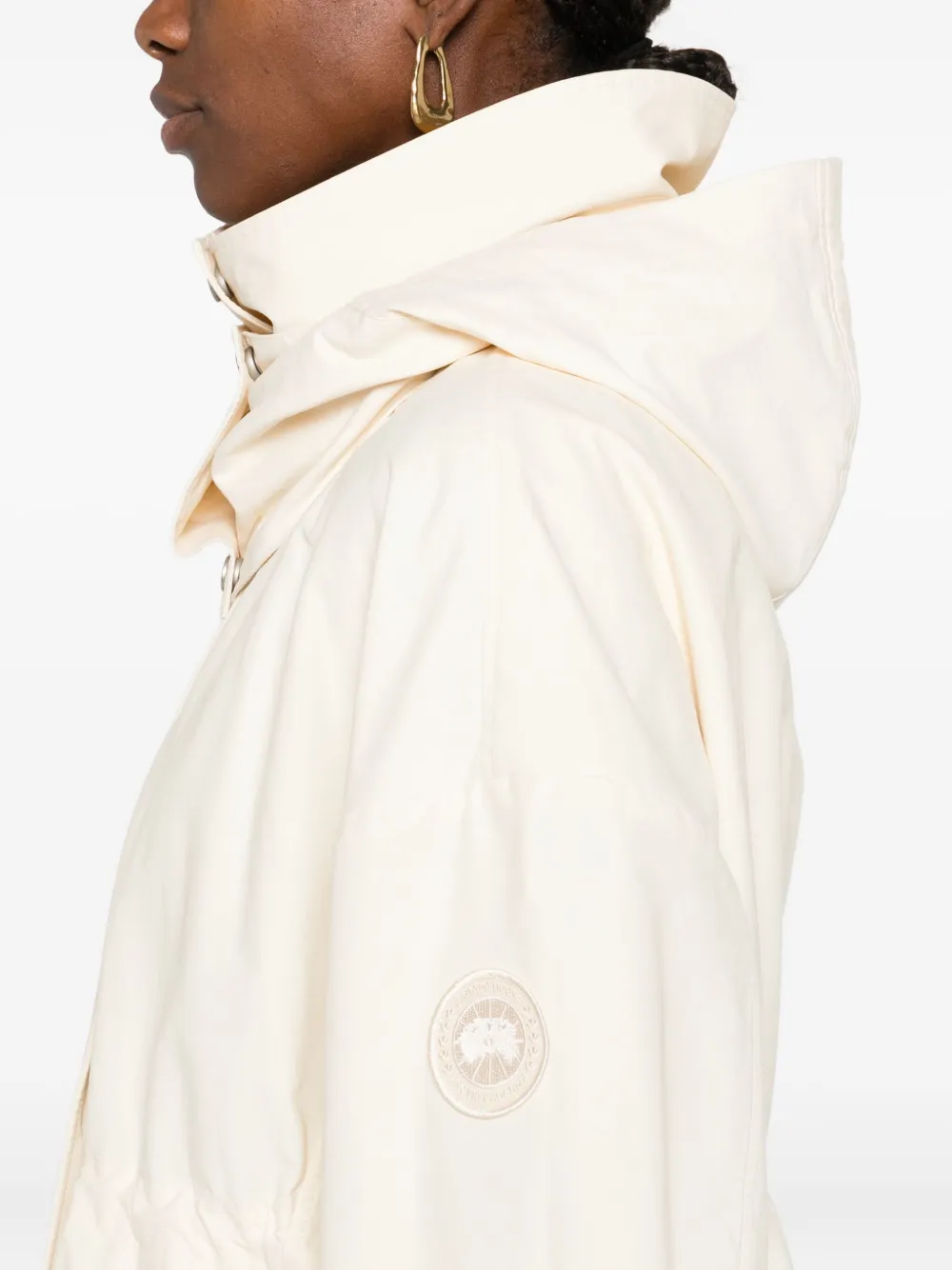 Canada Goose Parka met col Beige