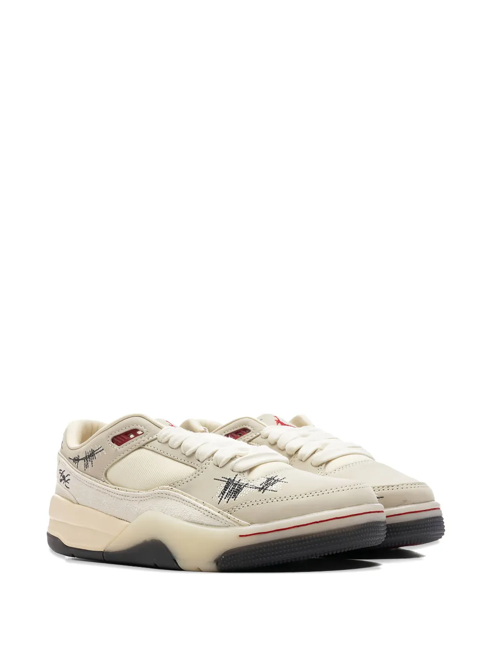 Jordan x Who Decides War Flight Court sneakers Neutrals