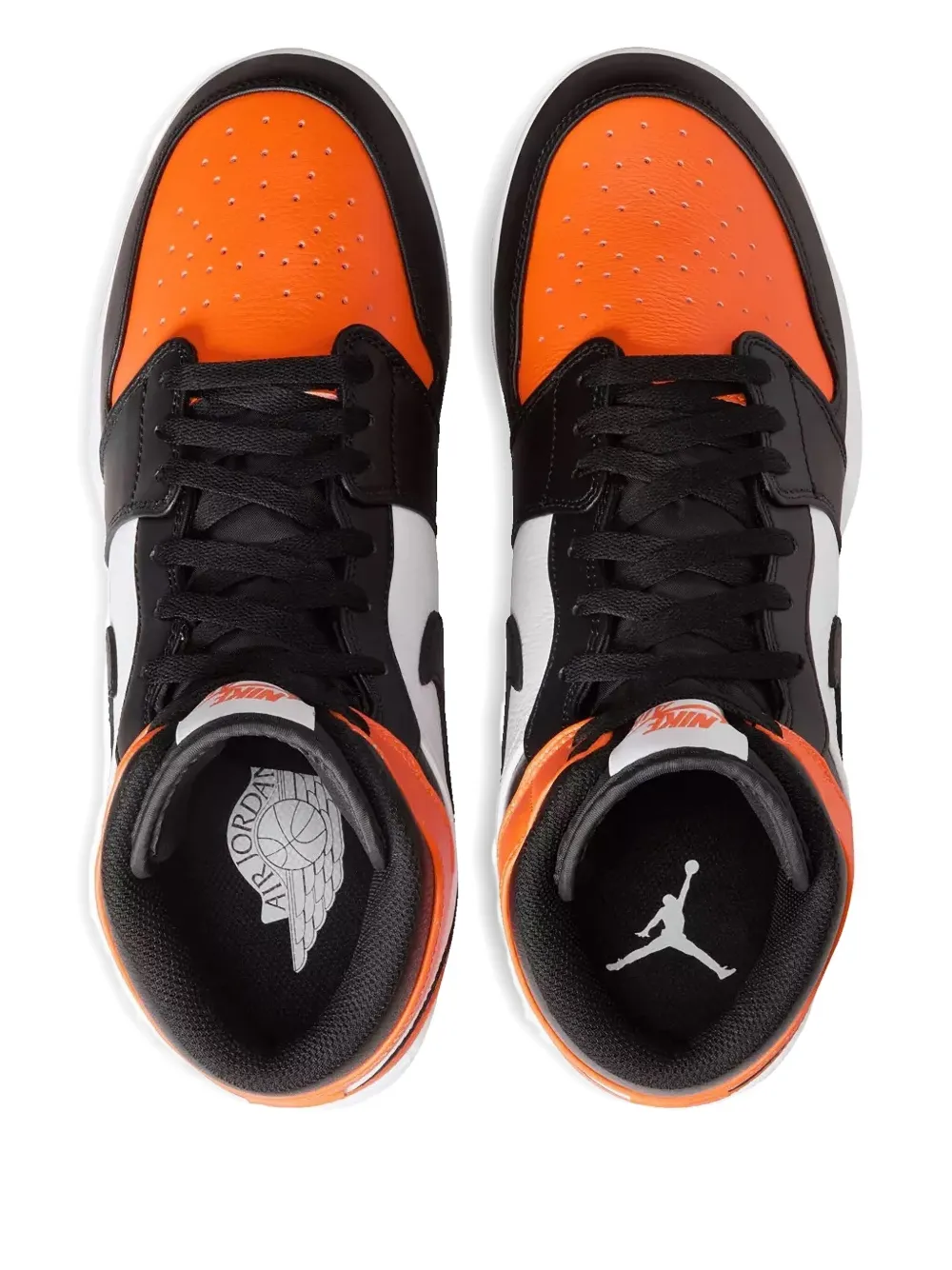 Jordan Air 1 mid-top sneakers Zwart