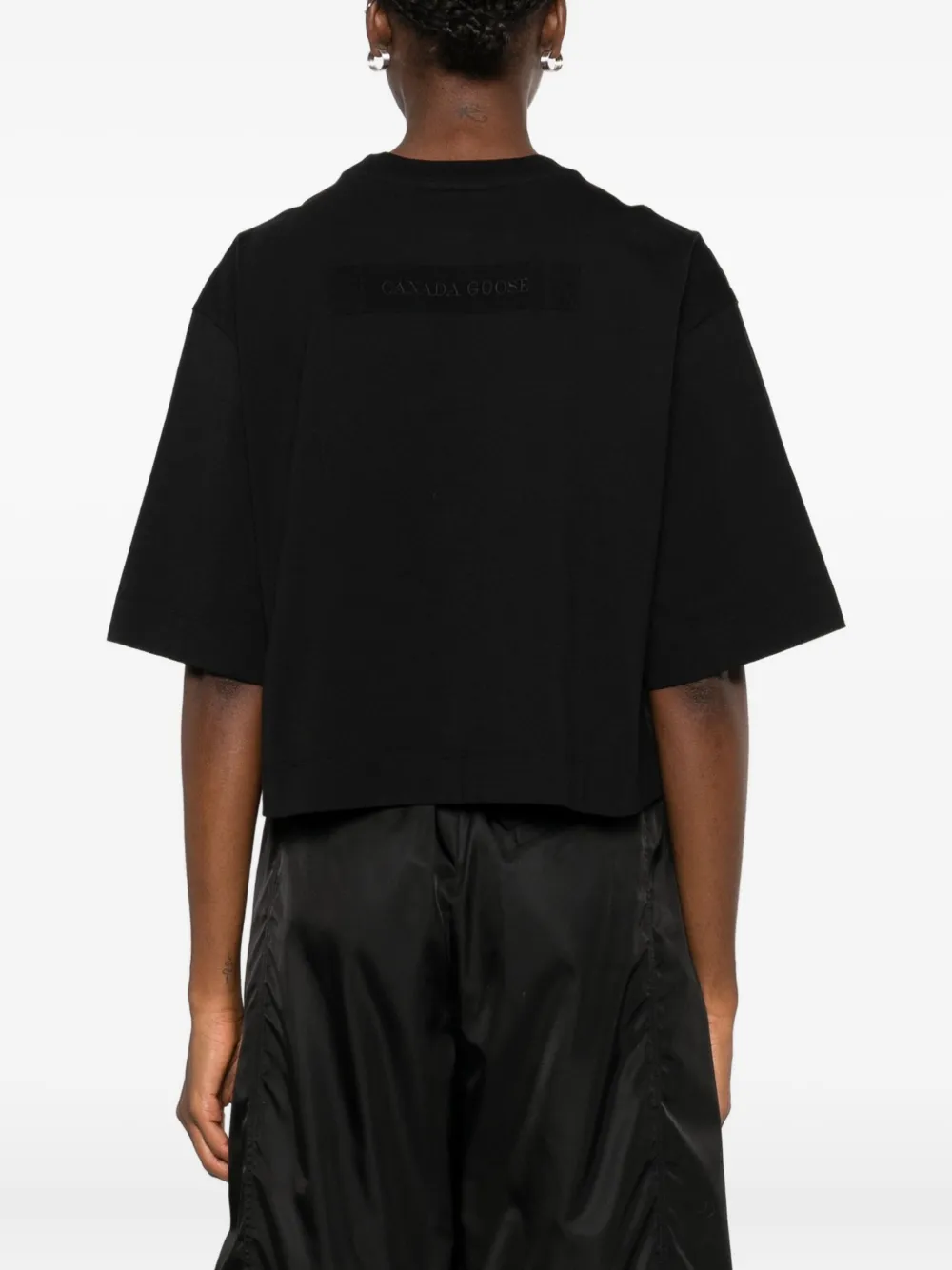Canada Goose Katoenen T-shirt met korte mouwen Zwart