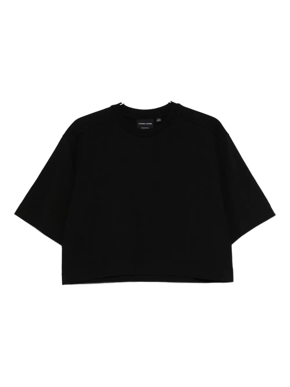 Canada Goose short-sleeve cotton T-shirt Zwart