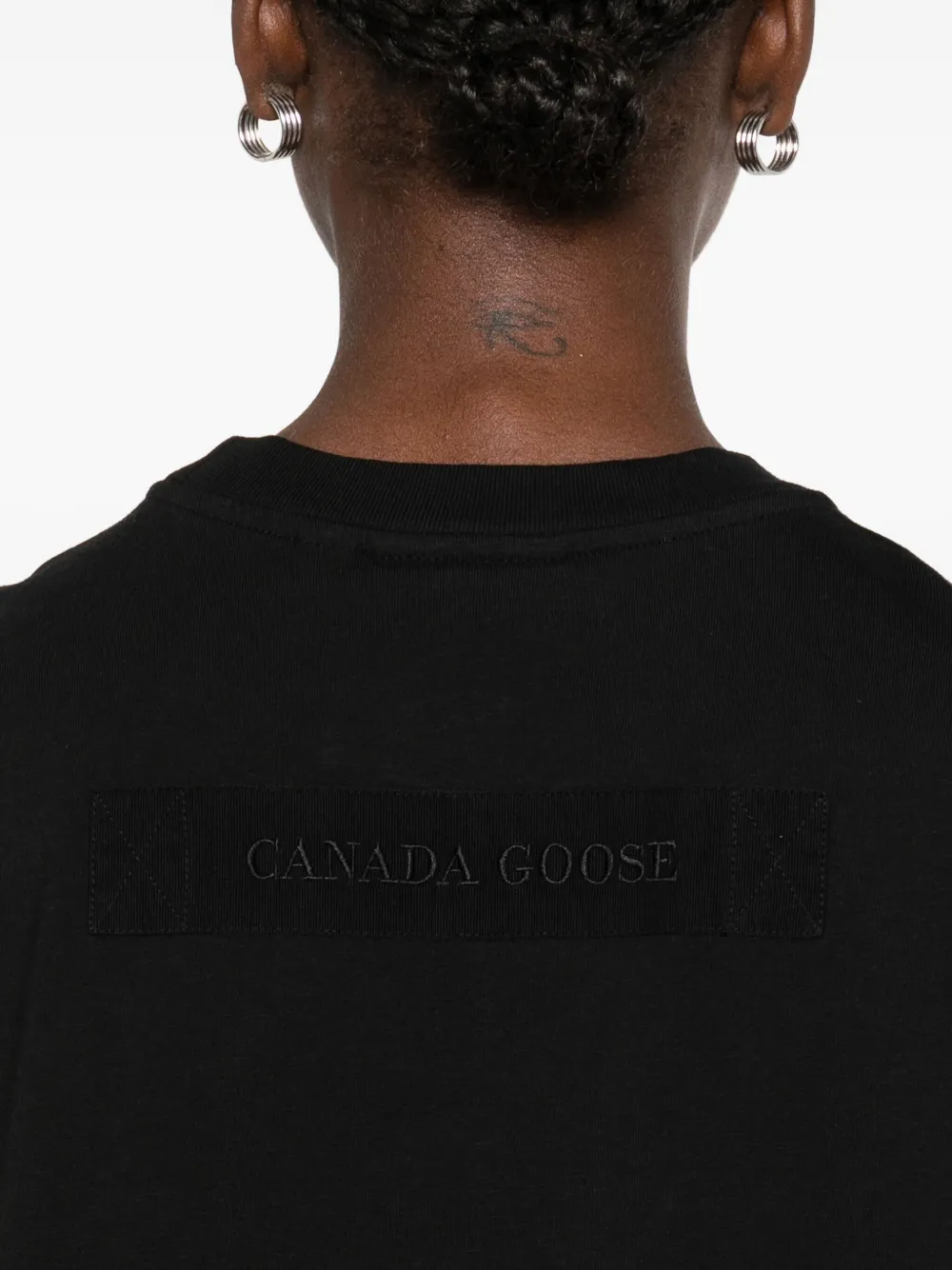 Canada Goose Katoenen T-shirt met korte mouwen Zwart