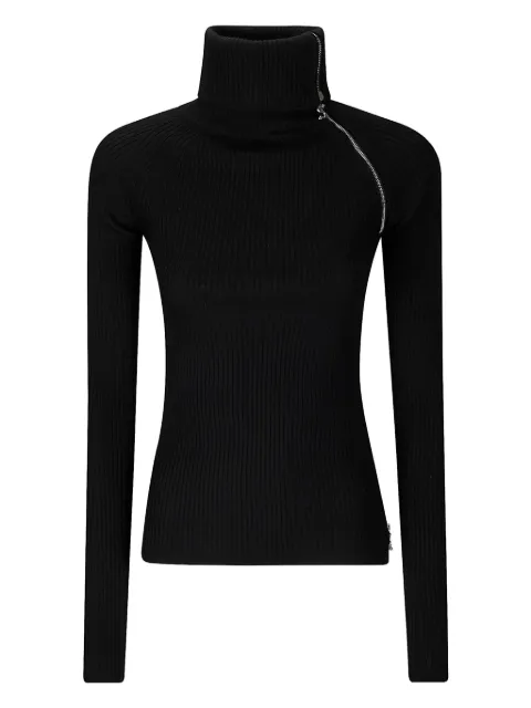Sportmax ribbed-knit zip-detail sweater
