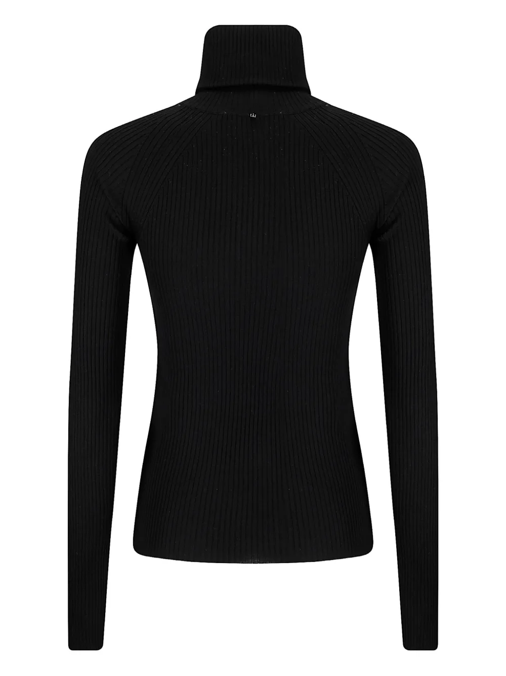 Sportmax Ribgebreide trui met rits Zwart