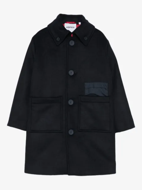 Aspesi Kids patch-pocket coat