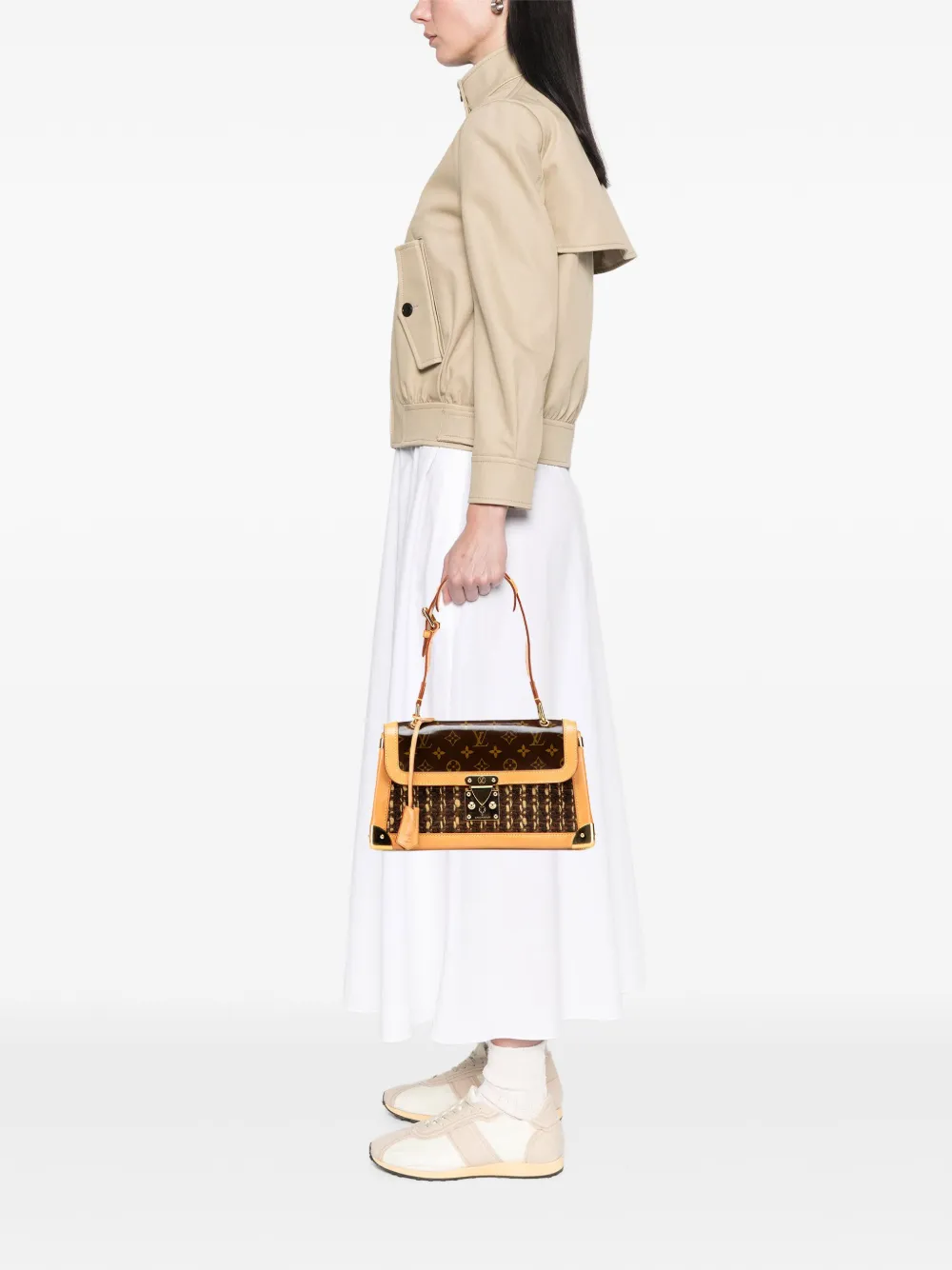 Louis Vuitton Pre-Owned 2003 Limited Edition Monogram Vinyl Tweedy Rabat shoulder bag | Pre-Owned | Image 2