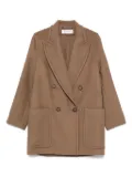 Max Mara double-breasted patch-pocket coat - Brown