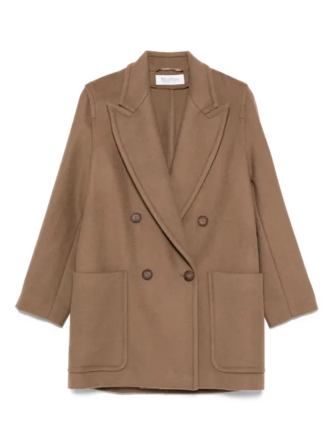 Max Mara double-breasted patch-pocket coat