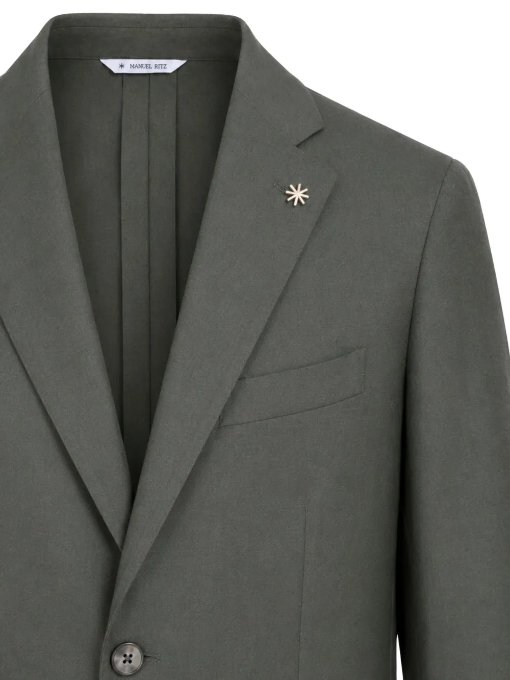 Manuel Ritz Traje Con Botones - Verde 